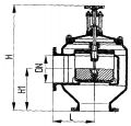 Клапан невозвратно-управляемый фланцевый угловой