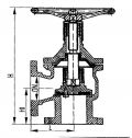 Клапан невозвратно-управляемый фланцевый угловой