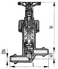Клапан запорный приварной проходной бессальниковый с герметизацией