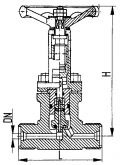 Клапан запорный штуцерный проходной