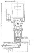 Клапан штуцерный проходной с электромагнитным приводом