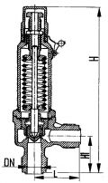 Клапан предохранительный штуцерный угловой