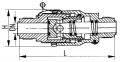 Клапан невозвратный штуцерный прямоточный