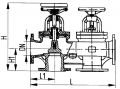 Коробка двухклапанная невозвратно-запорная фланцевая с уплотнением запорного органа металл по металлу сальниковая
