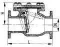 Захлопка невозвратная фланцевая проходная