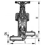 Клапан запорный приварной проходной бессальниковый с герметизацией