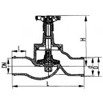 Клапан невозвратно-запорный с присоединением под дюрит проходной