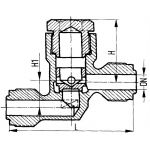 Клапан невозвратный штуцерный проходной