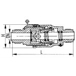 Клапан невозвратный штуцерный прямоточный