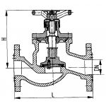 Клапан невозвратно-запорный фланцевый проходной
