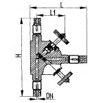 Клапан для манометра со специальными штуцерами