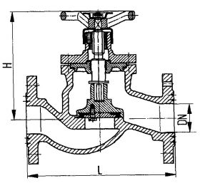 Клапан невозвратно-запорный фланцевый проходной