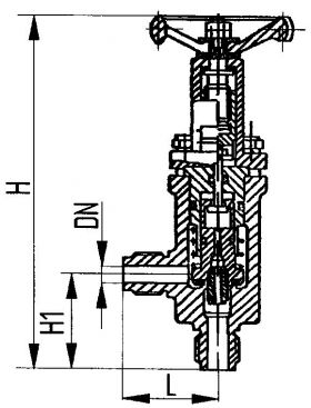 Клапан невозвратно-управляемый штуцерный угловой