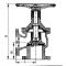 Клапан невозвратно-управляемый фланцевый угловой