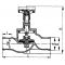 Клапан запорный с присоединением под дюрит проходной