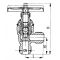 Клапан запорный штуцерный угловой