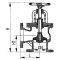 Клапан невозвратно-запорный фланцевый угловой сальниковый