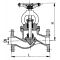 Клапан запорный фланцевый проходной сальниковый специальный